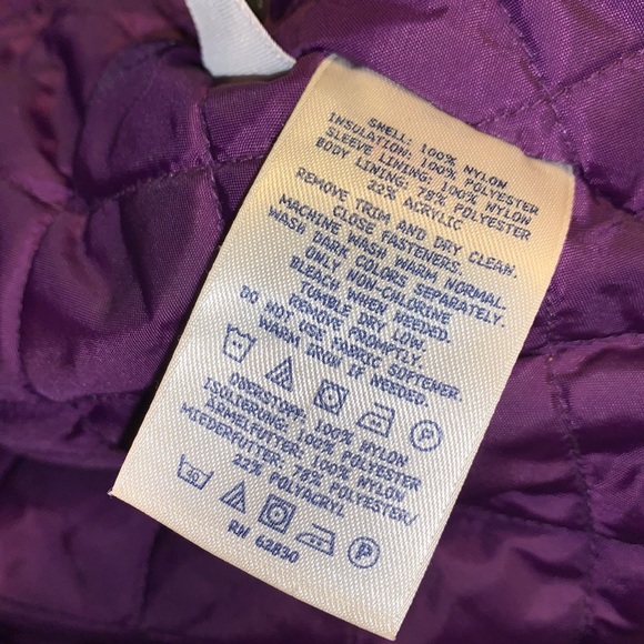 Girl’s Lands End Sherpa fleece lined parka size S - Picture 4 of 5